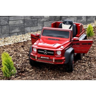 Mercedes G63 AMG s 2,4G, 6 kol., 24V, jednomiestny, vínová metalíza