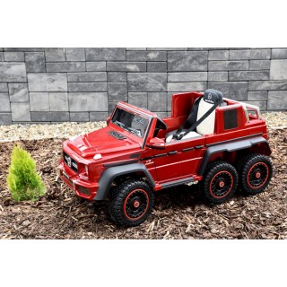 Mercedes G63 AMG s 2,4G, 6 kol., 24V, jednomiestny, vínová metalíza