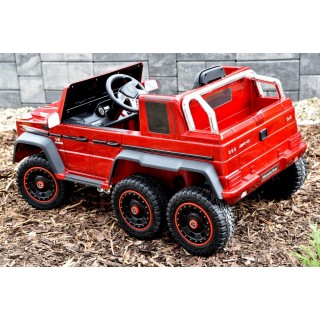 Mercedes G63 AMG s 2,4G, 6 kol., 24V, jednomiestny, vínová metalíza