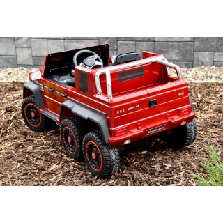 Mercedes G63 AMG s 2,4G, 6 kol., 24V, jednomiestny, vínová metalíza