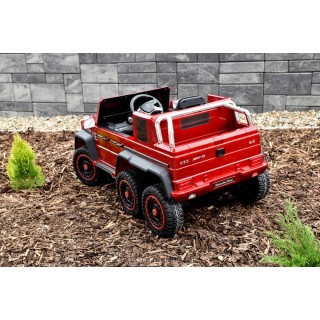 Mercedes G63 AMG s 2,4G, 6 kol., 24V, jednomiestny, vínová metalíza