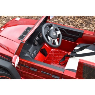 Mercedes G63 AMG s 2,4G, 6 kol., 24V, jednomiestny, vínová metalíza