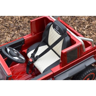 Mercedes G63 AMG s 2,4G, 6 kol., 24V, jednomiestny, vínová metalíza