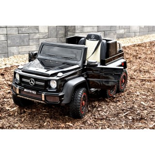 Mercedes G63 AMG s 2,4G, 6 kol., 24V, jednomiestny, čierna metalíza
