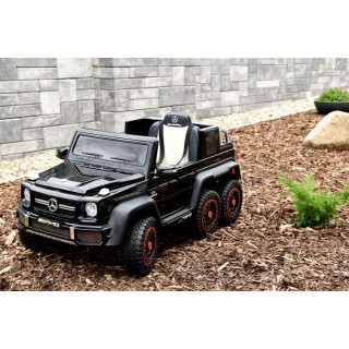 Mercedes G63 AMG s 2,4G, 6 kol., 24V, jednomiestny, čierna metalíza