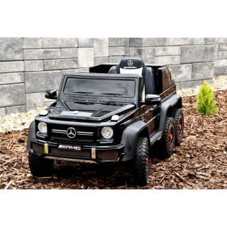 Mercedes G63 AMG s 2,4G, 6 kol., 24V, jednomiestny, čierna metalíza