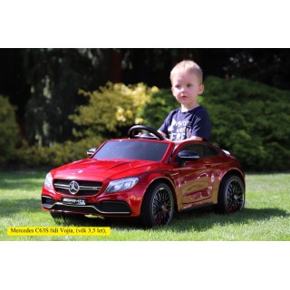 Mercedes C63S AMG s 2,4G, jednomiestny, vínová metalíza