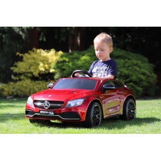 Mercedes C63S AMG s 2,4G, jednomiestny, vínová metalíza