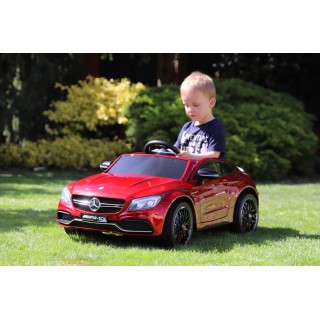 Mercedes C63S AMG s 2,4G, jednomiestny, vínová metalíza