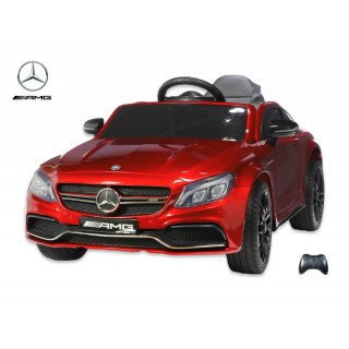 Mercedes C63S AMG s 2,4G, jednomiestny, vínová metalíza