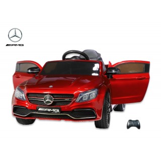 Mercedes C63S AMG s 2,4G, jednomiestny, vínová metalíza