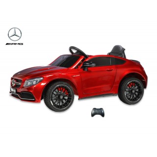 Mercedes C63S AMG s 2,4G, jednomiestny, vínová metalíza