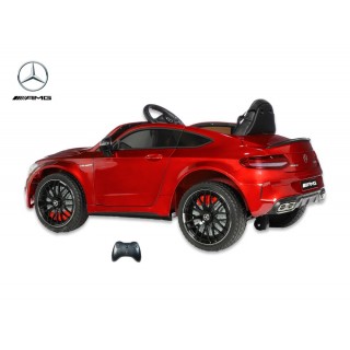 Mercedes C63S AMG s 2,4G, jednomiestny, vínová metalíza
