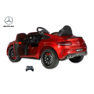 Mercedes C63S AMG s 2,4G, jednomiestny, vínová metalíza