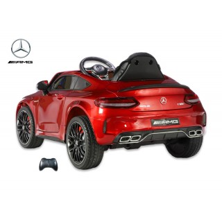 Mercedes C63S AMG s 2,4G, jednomiestny, vínová metalíza