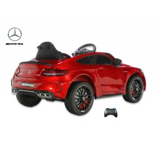 Mercedes C63S AMG s 2,4G, jednomiestny, vínová metalíza