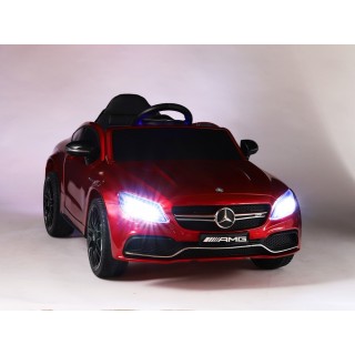 Mercedes C63S AMG s 2,4G, jednomiestny, vínová metalíza