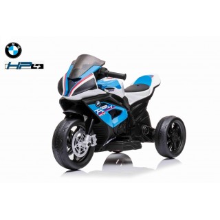 Elektrická motorka Trike BMW HP4 Race, 2 motory, 12V, modrá