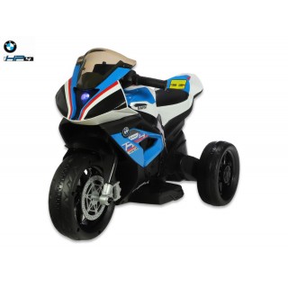 Elektrická motorka Trike BMW HP4 Race, 2 motory, 12V, modrá