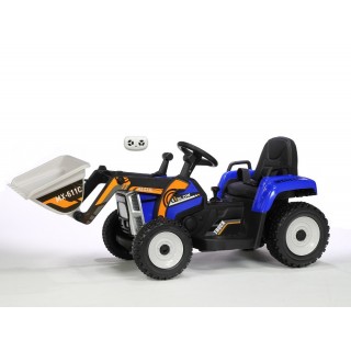 Elektrický traktor s funkčnou nakladaciou lyžicou