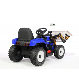 Elektrický traktor s funkčnou nakladaciou lyžicou