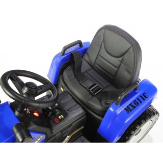 Elektrický traktor s funkčnou nakladaciou lyžicou