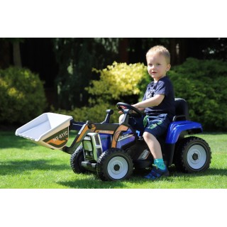 Elektrický traktor s funkčnou nakladaciou lyžicou