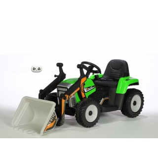 Elektrický traktor s funkčnou nakladaciou lyžicou