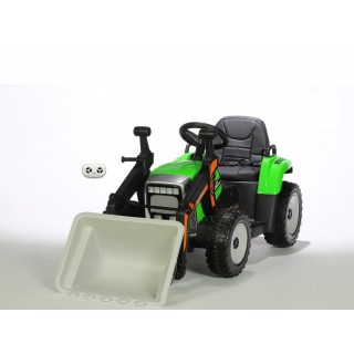 Elektrický traktor s funkčnou nakladaciou lyžicou