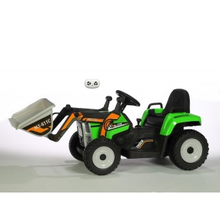 Elektrický traktor s funkčnou nakladaciou lyžicou