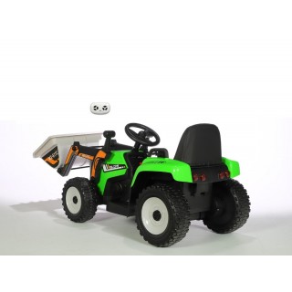 Elektrický traktor s funkčnou nakladaciou lyžicou