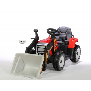 Elektrický traktor s funkčnou nakladaciou lyžicou