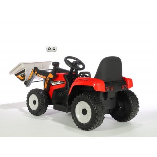 Elektrický traktor s funkčnou nakladaciou lyžicou