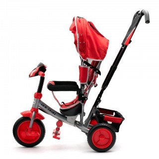 Detská trojkolka so svetlami Lux Trike červená