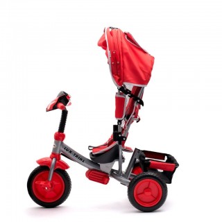 Detská trojkolka so svetlami Lux Trike červená