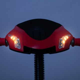 Detská trojkolka so svetlami Lux Trike červená