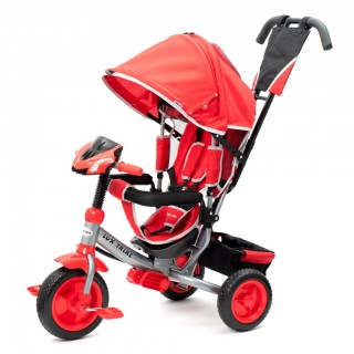 Detská trojkolka so svetlami Lux Trike červená