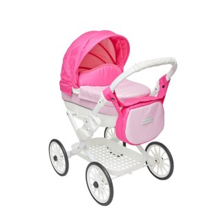 Detský kočík na hranie Jasmine Kids Elegance ružový