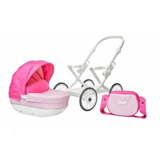 Detský kočík na hranie Jasmine Kids Elegance ružový