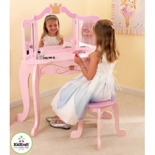 Kozmetický stolík so stoličkou Princezná